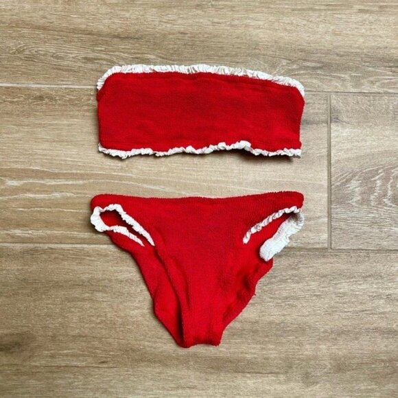 Hunza G Tracey Frill Bikini Set - Picture 4 of 7